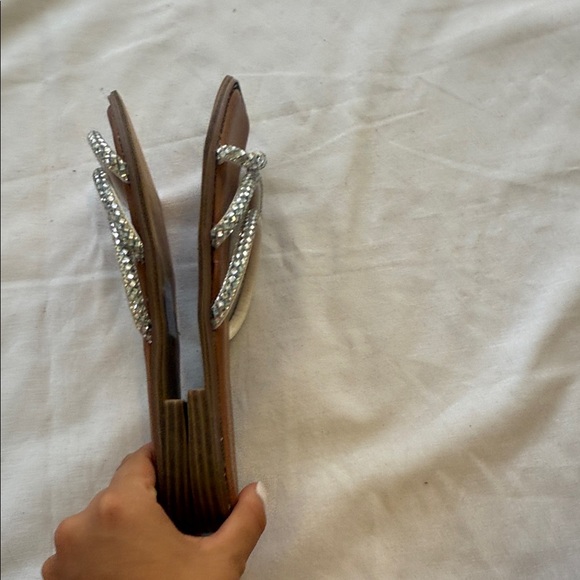 Madden Girl Silver and White Strappy Sandals - Picture 4 of 4